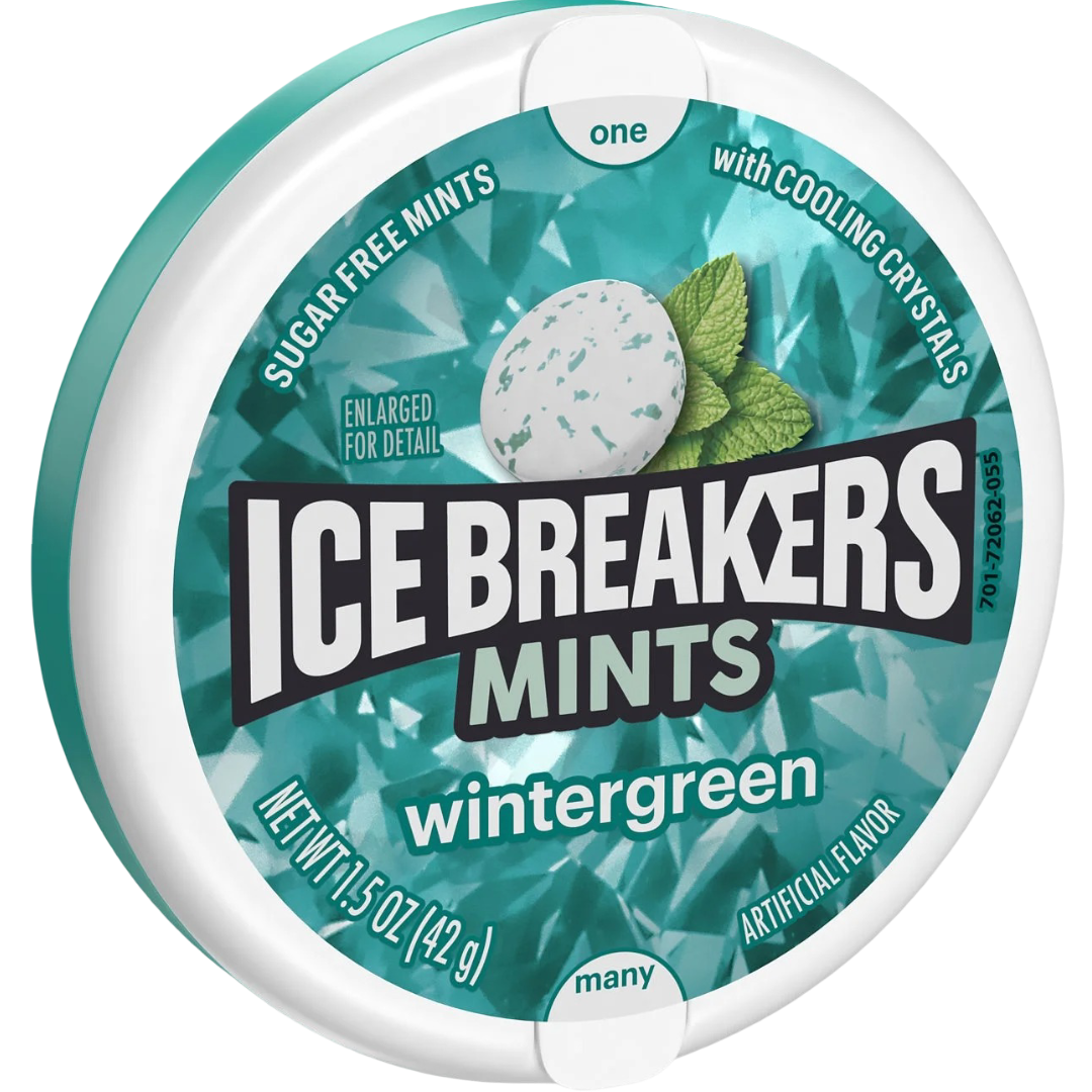 Ice Breakers Wintergreen Sugar Free Mints, 1.5oz