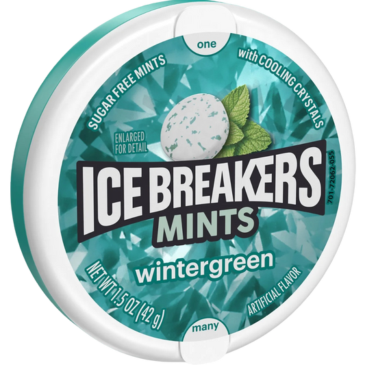 Ice Breakers Wintergreen Sugar Free Mints, 1.5oz