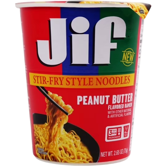 JIF Peanut Butter Instant Ramen Stir-Fry Style Noodles, 2.65 oz