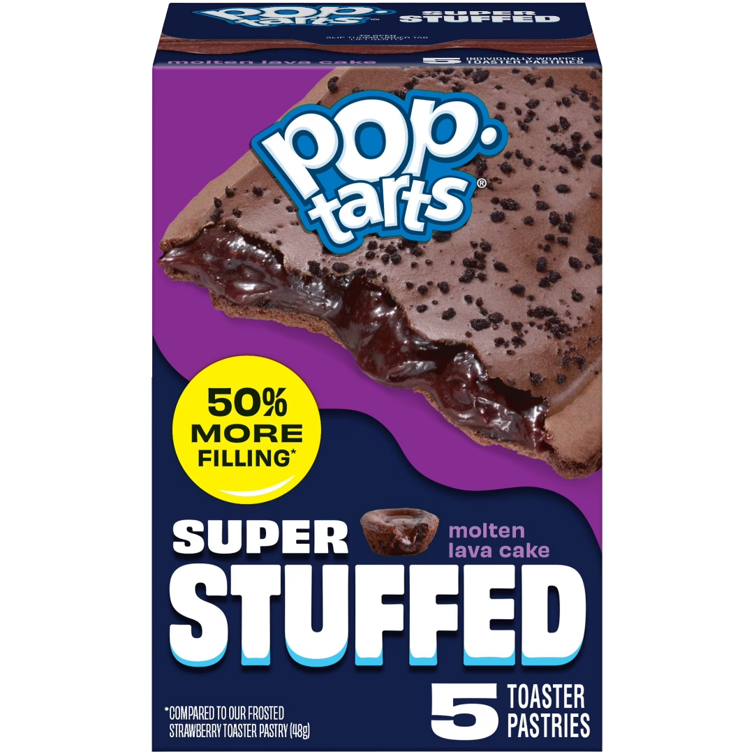 Pop-Tarts Super Stuffed Molten Lava Cake Toaster Pastries, 10.9 oz