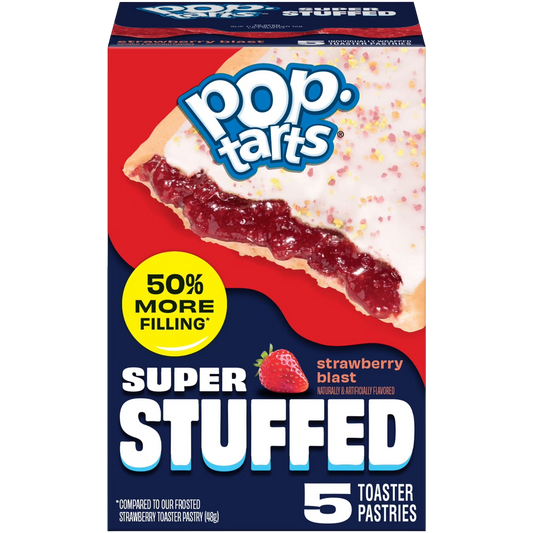 Pop-Tarts Super Stuffed Strawberry Blast Toaster Pastries, 10.9 oz