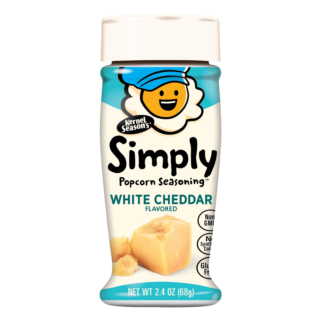 Kernel Season's Simply Gourmet Blends, Aged White Cheddar Flavor Popcorn Seasoning, 2.4oz