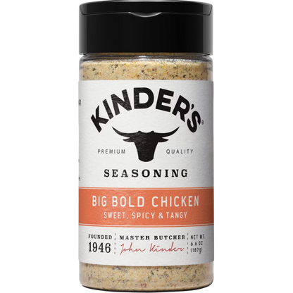 Kinder's Big Bold Chicken Seasoning Blend with Tangy Citrus, Garlic, and Peppers, 6.6 oz