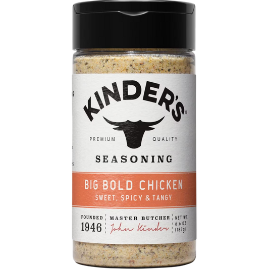 Kinder's Big Bold Chicken Seasoning Blend with Tangy Citrus, Garlic, and Peppers, 6.6 oz