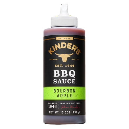 Kinder's Gold Label Bourbon Apple BBQ Sauce, 15.5oz