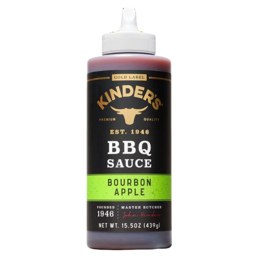 Kinder's Gold Label Bourbon Apple BBQ Sauce, 15.5oz