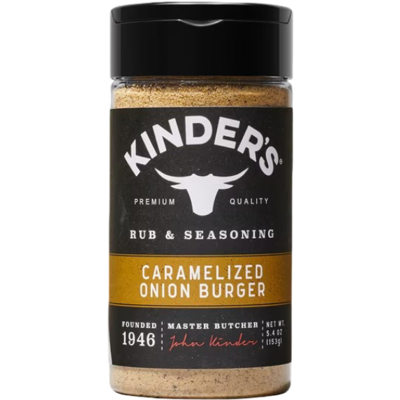 Kinder's Caramelized Onion Burger Barbecue Rub & Seasoning for Grilling, 5.4 oz
