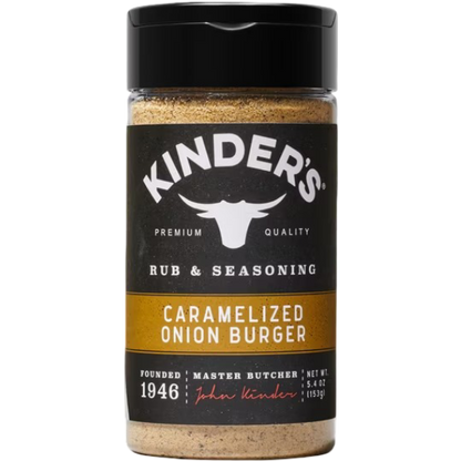 Kinder's Caramelized Onion Burger Barbecue Rub & Seasoning for Grilling, 5.4 oz