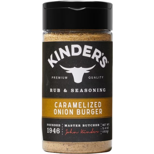 Kinder's Caramelized Onion Burger Barbecue Rub & Seasoning for Grilling, 5.4 oz