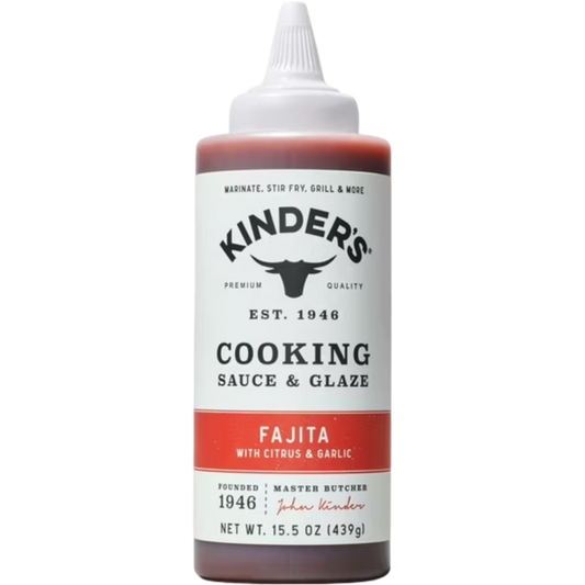 Kinder's Fajita Cooking Sauce & Glaze With Citrus & Garlic, 15.5oz