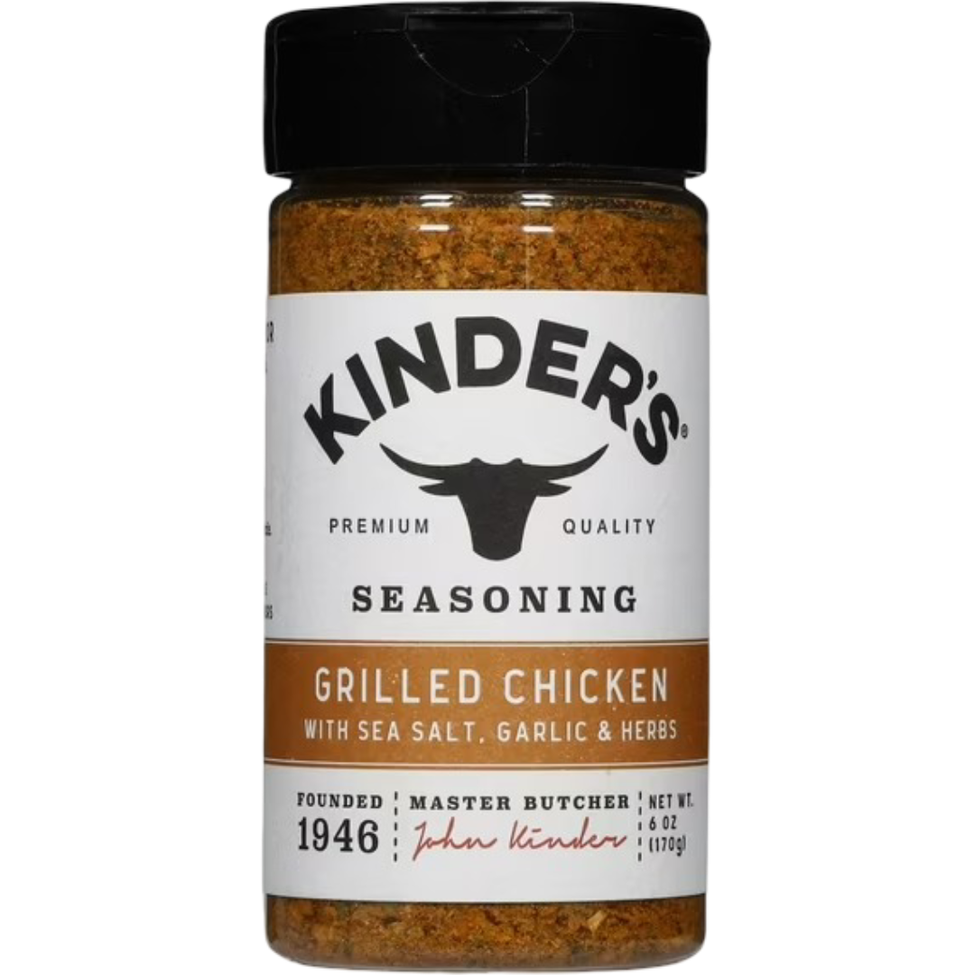 Kinder's Grilled Chicken Seasoning Blend with Garlic, Sea Salt, and Herbs, 6oz