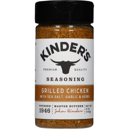 Kinder's Grilled Chicken Seasoning Blend with Garlic, Sea Salt, and Herbs, 6oz