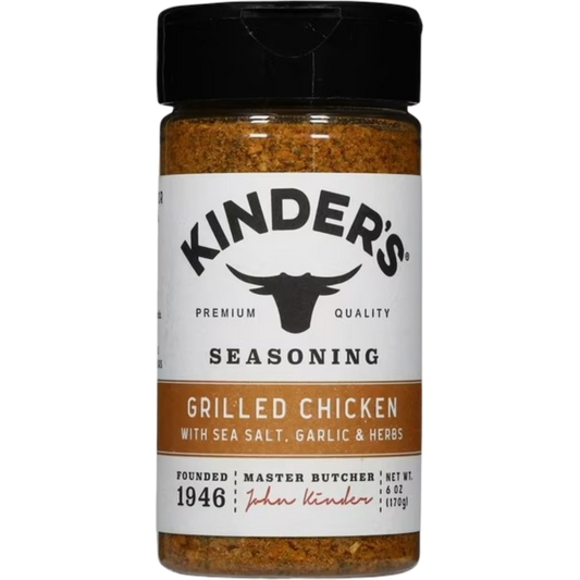 Kinder's Grilled Chicken Seasoning Blend with Garlic, Sea Salt, and Herbs, 6oz