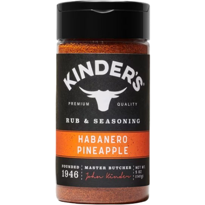 Kinder's Habanero Pineapple Barbecue BBQ Rub & Seasoning, 5 oz