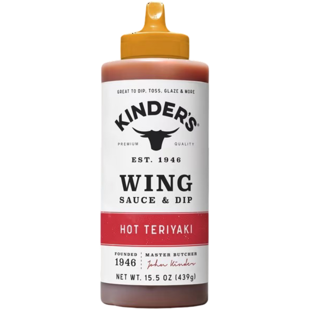 Kinder's Hot Teriyaki Wing Sauce and Dip, 15.5oz