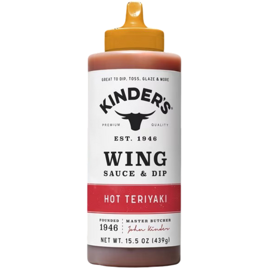 Kinder's Hot Teriyaki Wing Sauce and Dip, 15.5oz