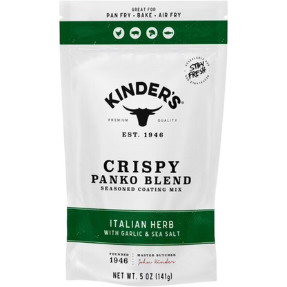 Kinder's Italian Herb Seasoned Panko Bread Crumb Coating Mix, 5oz
