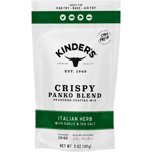 Kinder's Italian Herb Seasoned Panko Bread Crumb Coating Mix, 5oz
