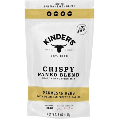Kinder's Parmesan Herb Seasoned Panko Bread Crumb Coating Mix, 5oz