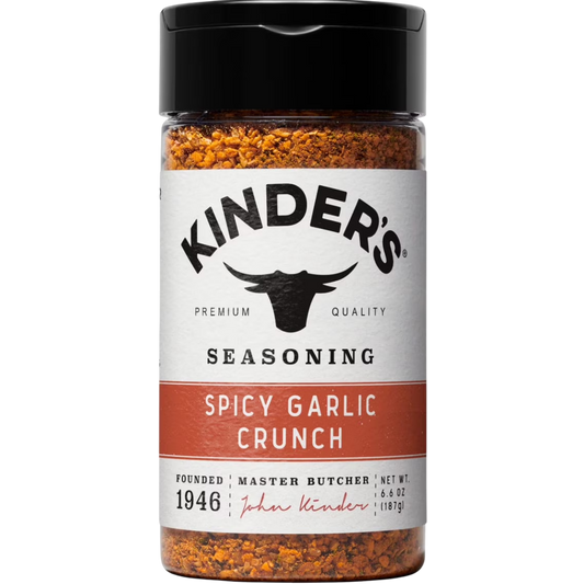Kinder's Spicy Garlic Crunch Seasoning Blend with Chilis, Garlic, & Sea Salt, 6.6 oz