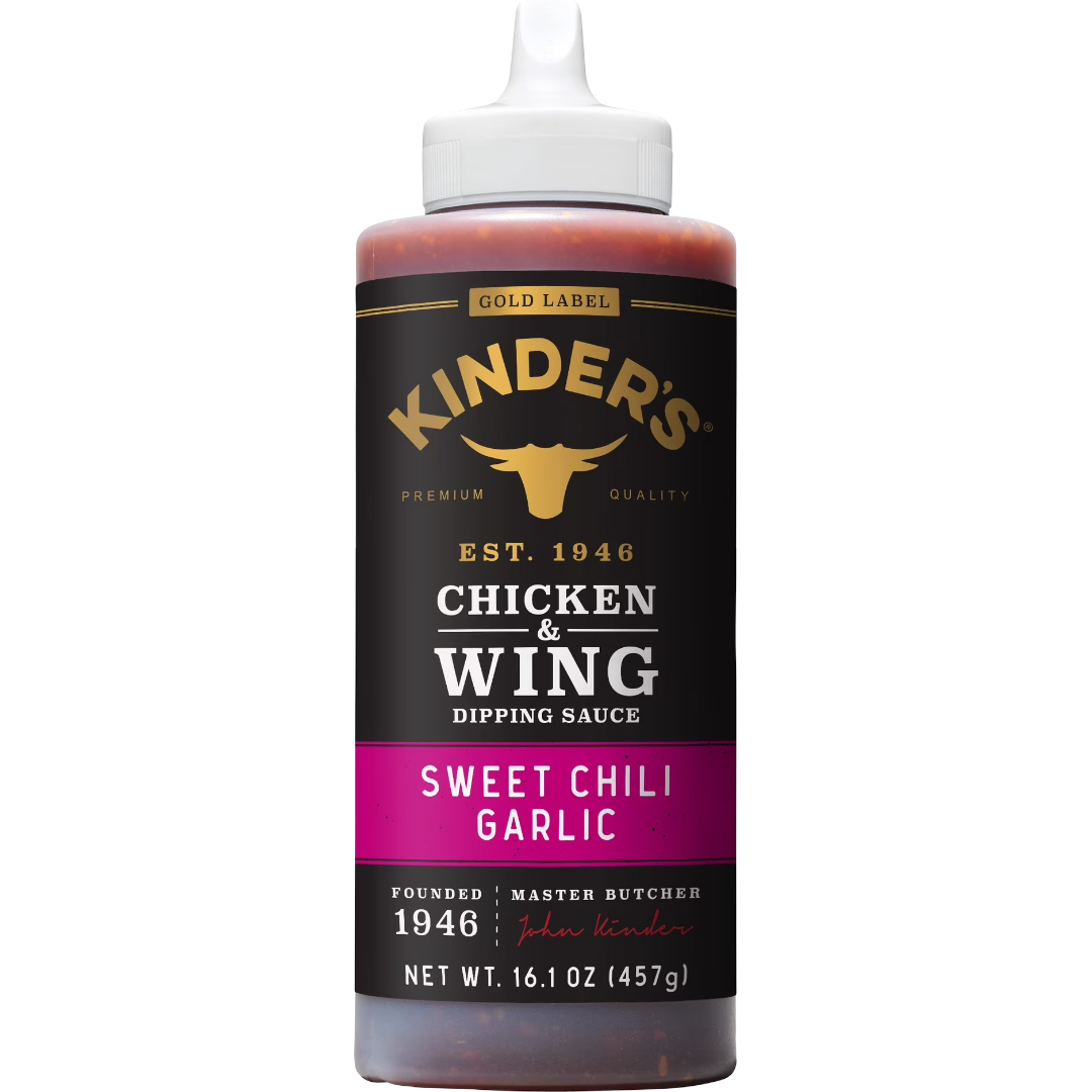 Kinder's Gold Label Sweet Chili Garlic Dipping Sauce for Chicken & Wings, 16.1oz