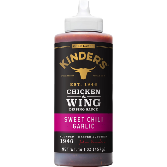 Kinder's Gold Label Sweet Chili Garlic Dipping Sauce for Chicken & Wings, 16.1oz