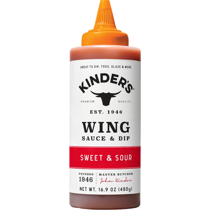 Kinder's Sweet and Sour Wing Sauce and Dip, 16.9oz