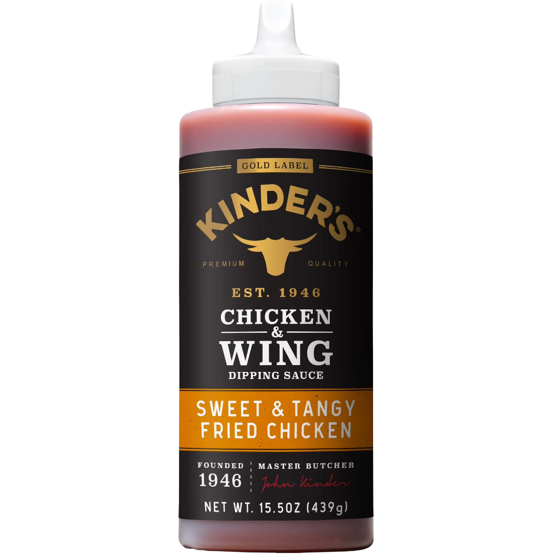 Kinder's Gold Label Sweet & Tangy Fried Chicken Dipping Wing Sauce, 15.5 oz