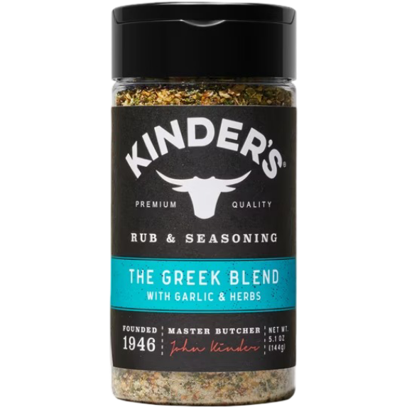 Kinder's The Greek Blend Barbecue BBQ Rub & Seasoning for Grilling, 5 oz