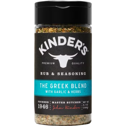 Kinder's The Greek Blend Barbecue BBQ Rub & Seasoning for Grilling, 5 oz