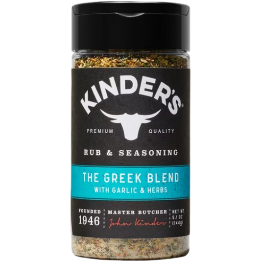 Kinder's The Greek Blend Barbecue BBQ Rub & Seasoning for Grilling, 5 oz