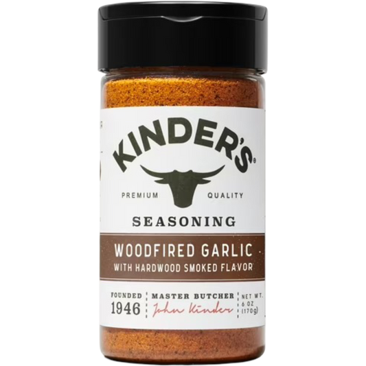 Kinder's Woodfired Garlic Seasoning with Hardwood Smoked Flavors, 6oz