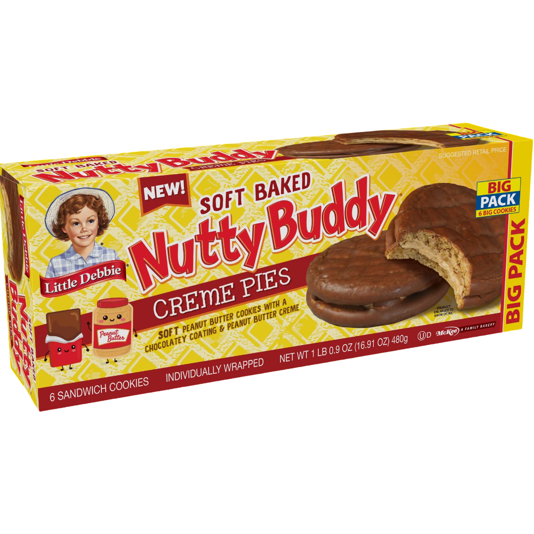 Little Debbie Big Pack Nutty Buddy Creme Pies, 16.91 oz