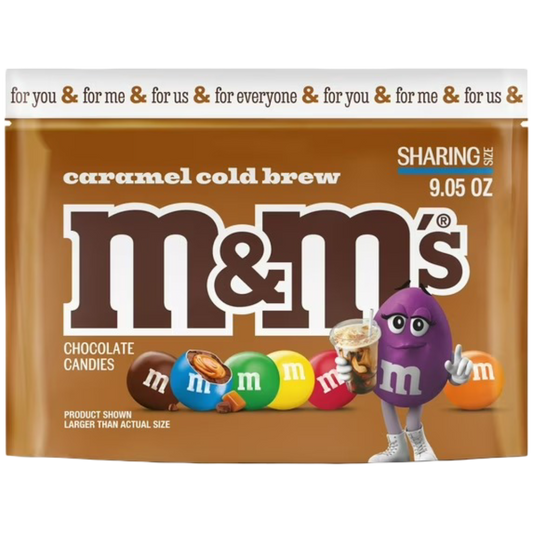 M&M'S Caramel Cold Brew Chocolate Candy, Sharing Size 9.05 oz