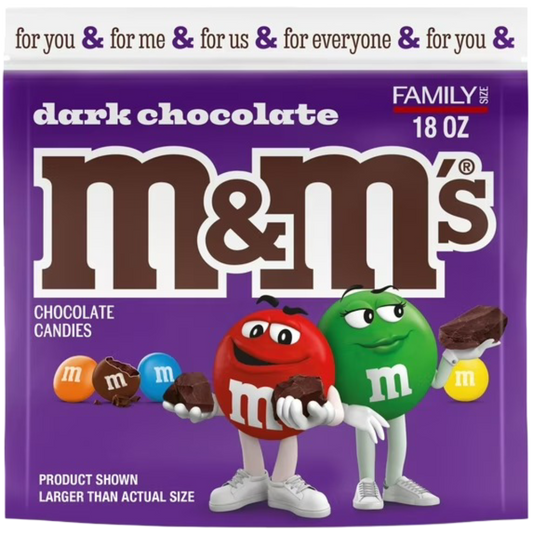 M&M's 50% Cacao Dark Chocolate Candy 18 oz