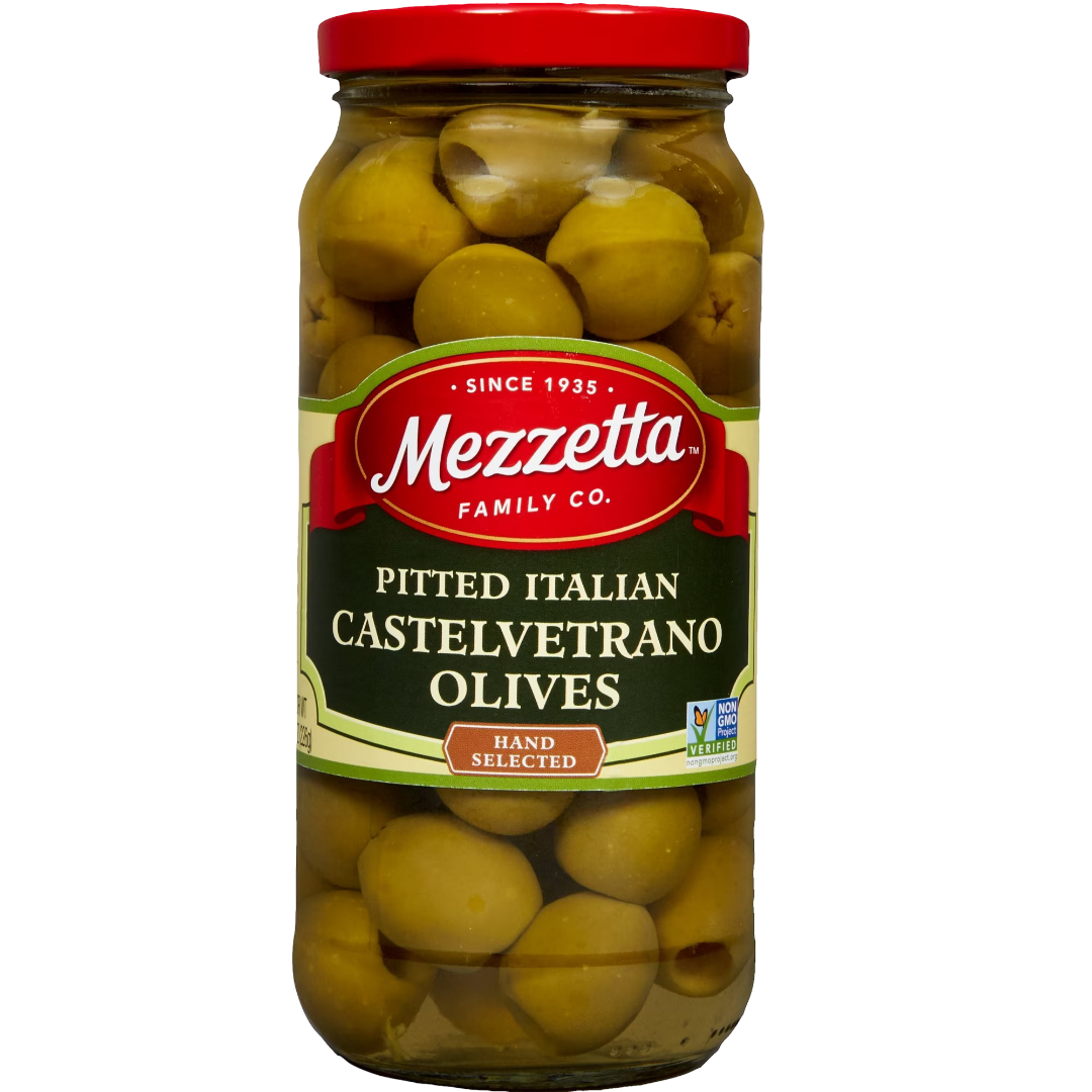Mezzetta Pitted Italian Castelvetrano Olives, 8 oz