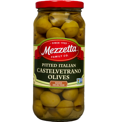 Mezzetta Pitted Italian Castelvetrano Olives, 8 oz
