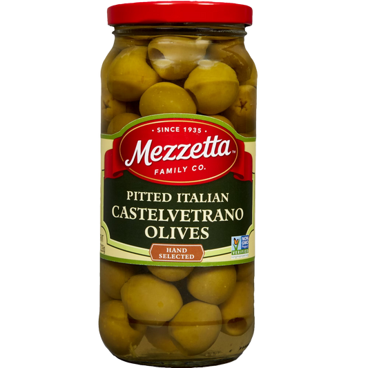 Mezzetta Pitted Italian Castelvetrano Olives, 8 oz
