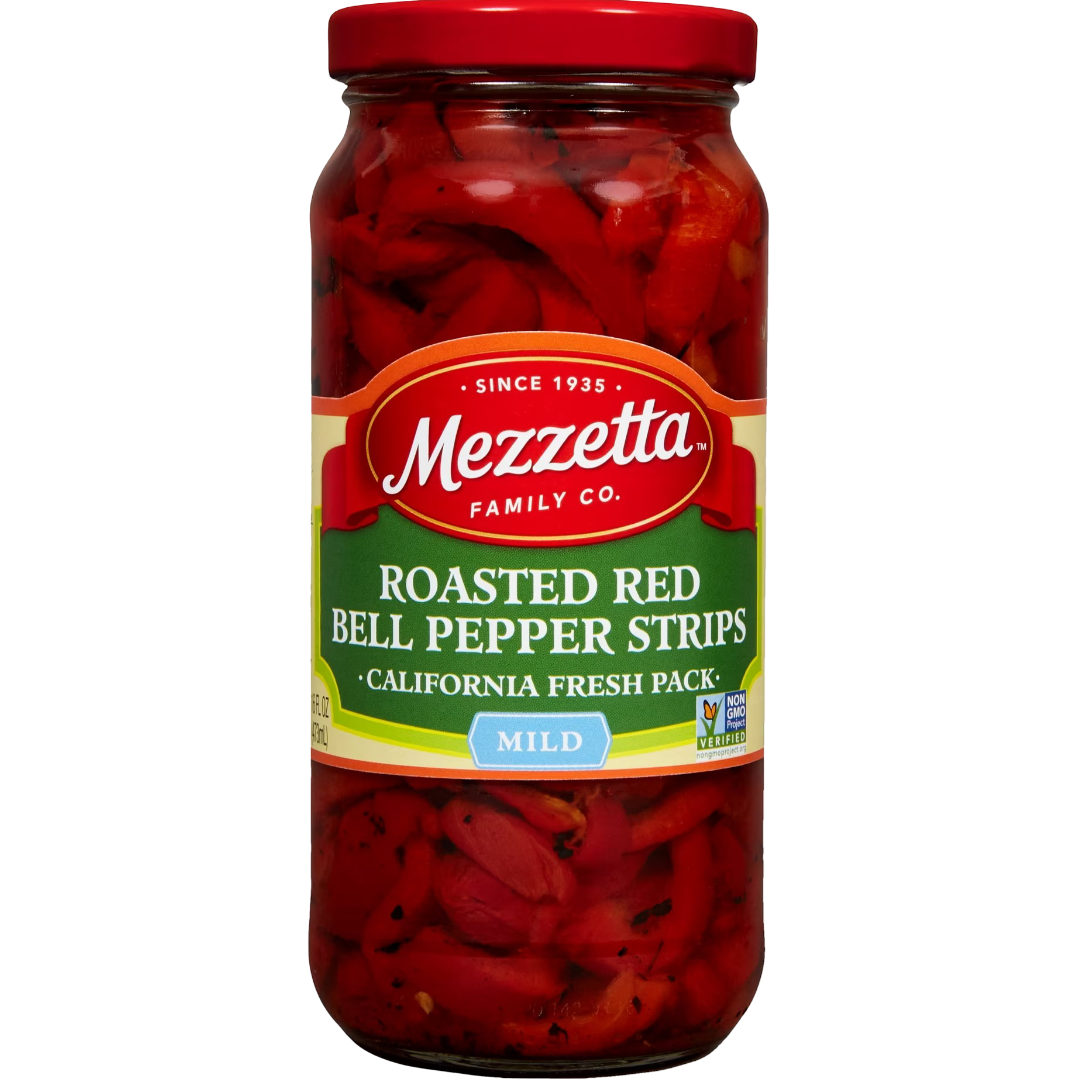 Mezzetta Roasted Red Bell Pepper Strips 16 fl oz