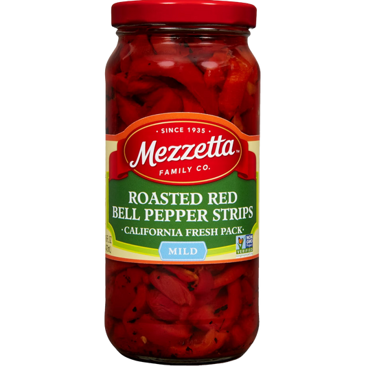 Mezzetta Roasted Red Bell Pepper Strips 16 fl oz
