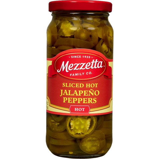 Mezzetta Sliced Hot Jalapeno Peppers 16 fl oz