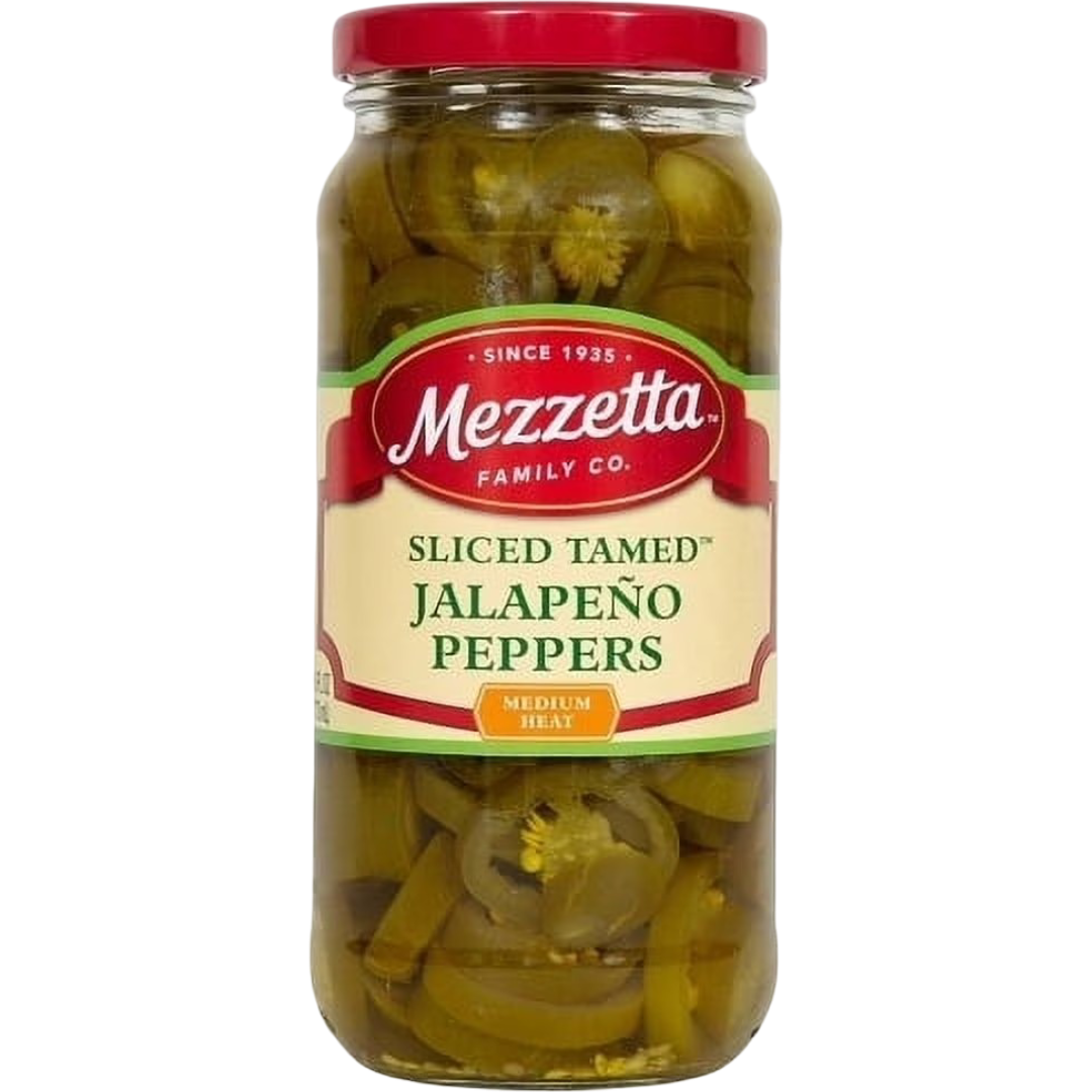 Mezzetta Sliced Tamed Jalapeño Peppers, 16 fl oz