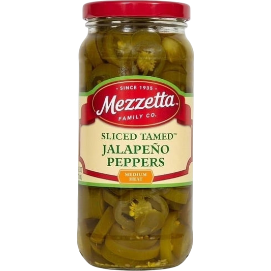 Mezzetta Sliced Tamed Jalapeño Peppers, 16 fl oz
