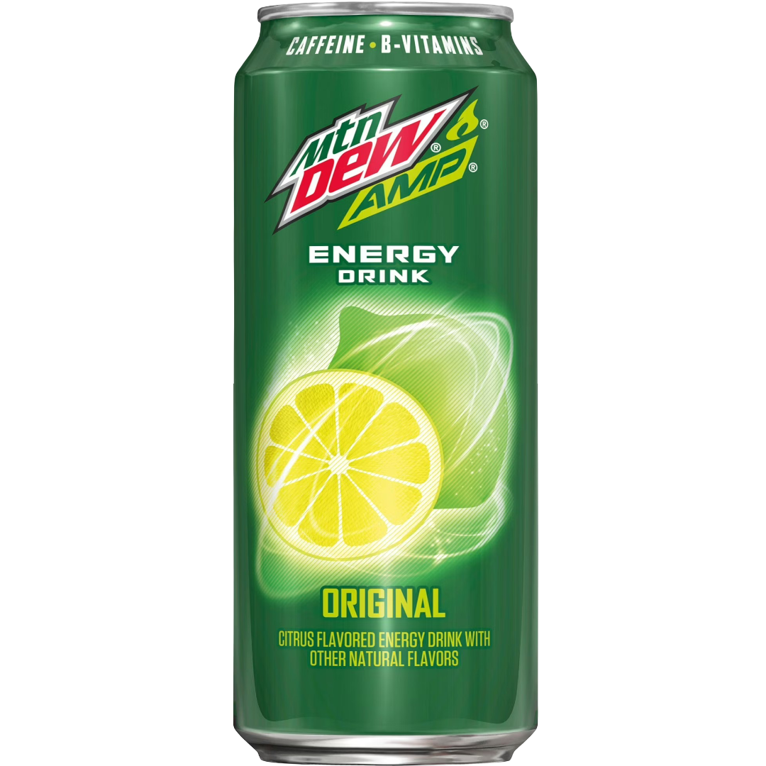 Mountain Dew AMP Energy Drink Original Citrus 16 oz