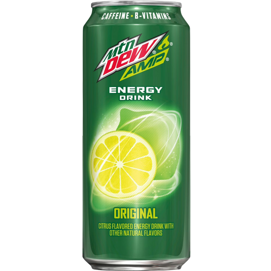 Mountain Dew AMP Energy Drink Original Citrus 16 oz