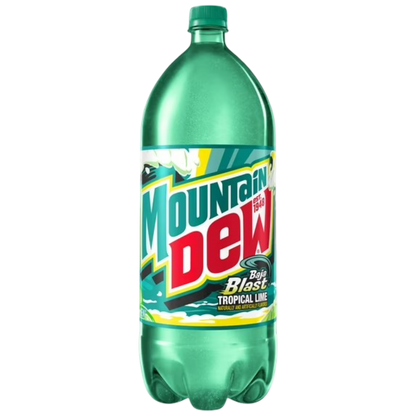 Mountain Dew Baja Blast Soda, 2 Liter Brand New