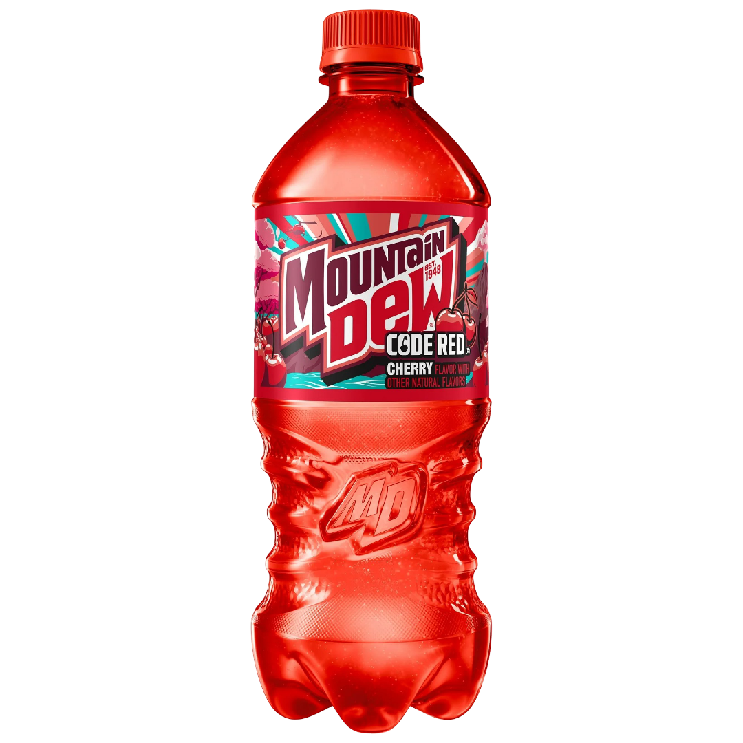 Mountain Dew Code Red Cherry Soda, 20 fl oz