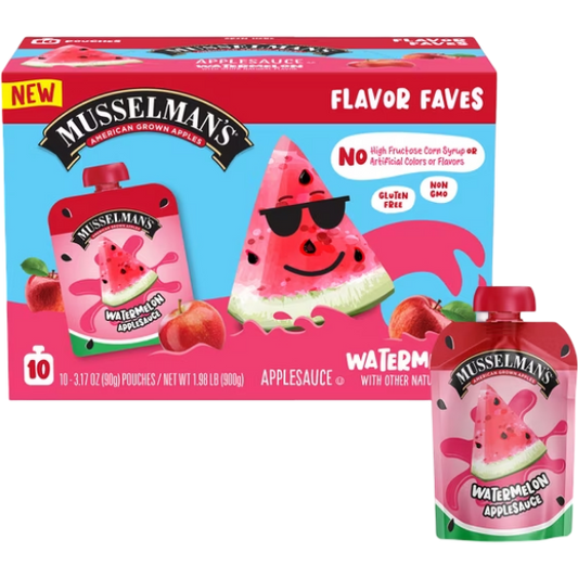 Musselman's Watermelon Applesauce Pouches, 1.98 lb