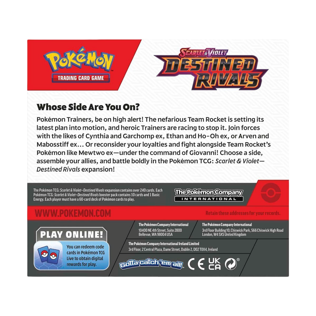 Pokemon TCG: Scarlet & Violet Destined Rivals Booster Box (36 Packs)