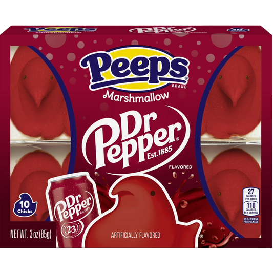 PEEPS Dr Pepper Flavored Marshmallow Chicks, Easter Candy, 3.0 oz
